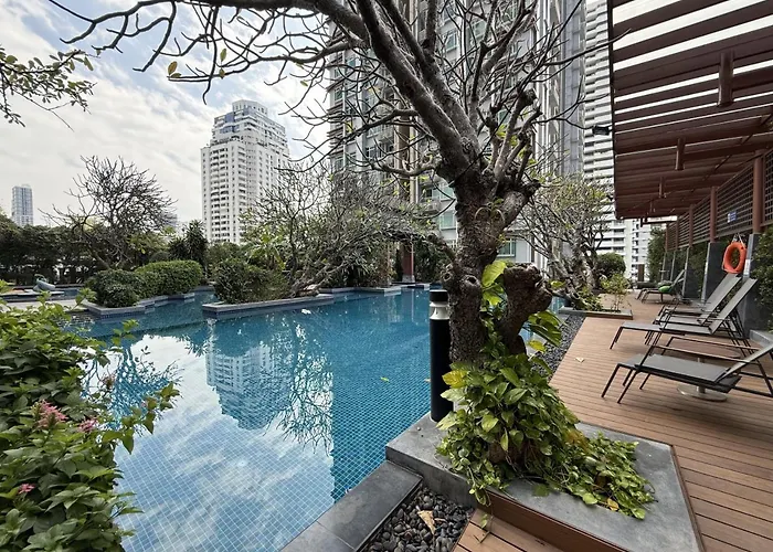 Appartement Luxurious High-rise - Ultra Fast Wifi - Mrt Petchaburi *